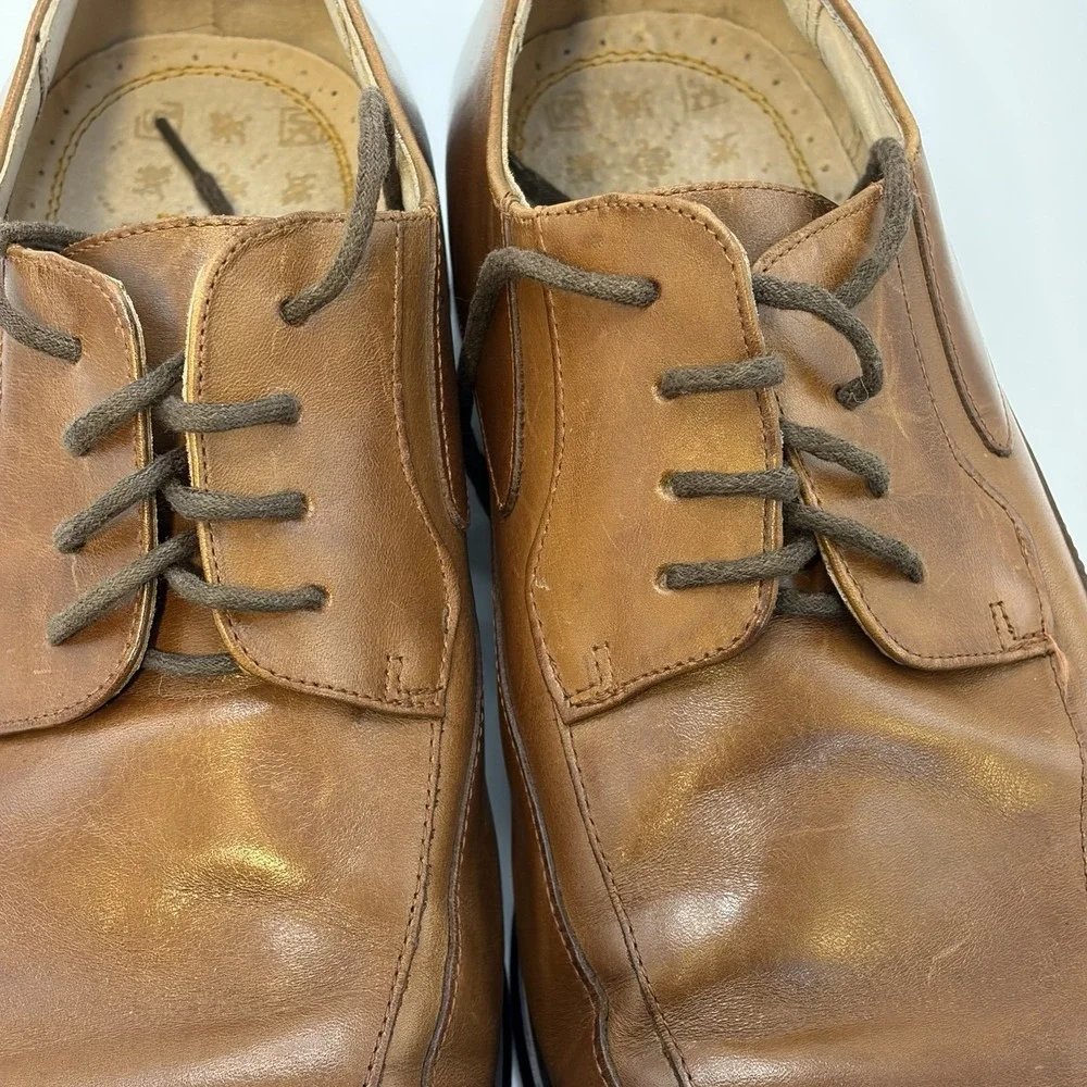 Mens Sz 11M Brown Leather Dress Shoes/Stacy Adams/oxford/Prom/wedding